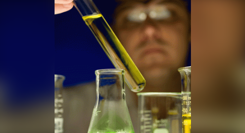 Químicos e ingenieros de compañías de aceite para motor trabajan largas horas ajustando y afinando las formulaciones .